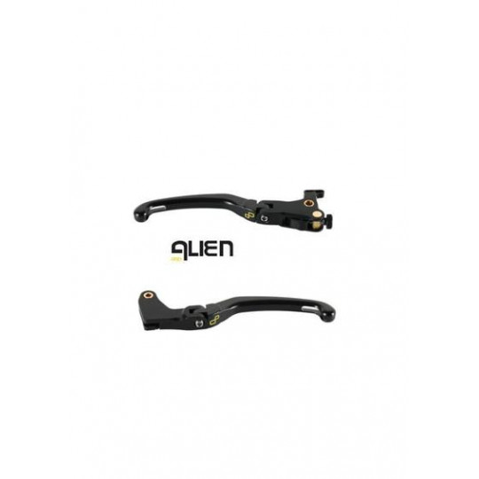 Kit Levier de frein embrayage repliables Alien (flip up) Lightech - Kawasaki Z650 17-18/Z900 16-21