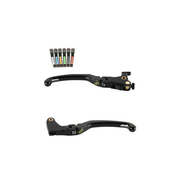 Kit Levier de frein embrayage repliables Alien (flip up) Lightech - Kawasaki Z1000SX 17-19/ZX6R 636 19-20
