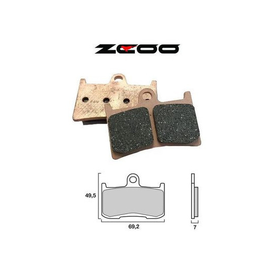 Plaquettes de frein avant ZCOO ZRM-N005EX