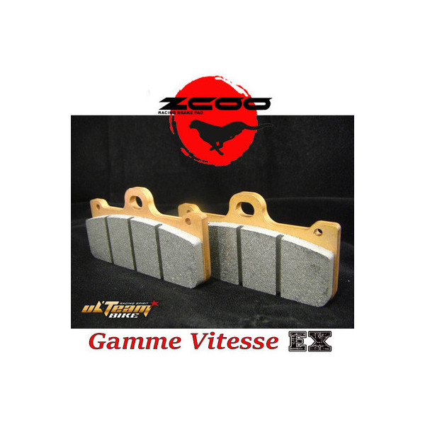 Plaquettes de frein avant Racing compétition ZCOO gamme vitesse EX - Kawasaki ZX6R 636 et ABS 13-20