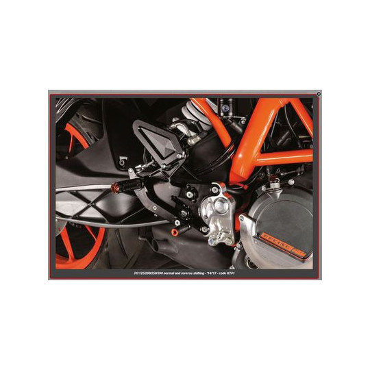 Commandes reculées Bonamici KTM 125-200-250-390 RC et DUKE 14-19