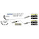 Ligne complète Arrow Thunder Alu noir embout carbone  pour MV Agusta Brutale 910 07-08/920/990/1090 09-14