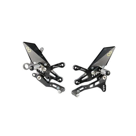 Commandes reculées Lightech Aprilia TUONO V4 (toutes versions) 11-17 standard, reposes pieds fixes