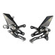 Commandes reculées Lightech Aprilia TUONO V4 (toutes versions) 11-17 standard, reposes pieds fixes
