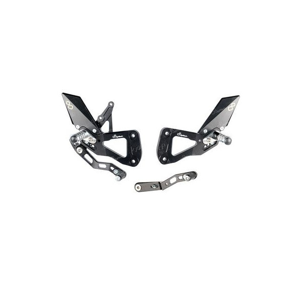 Commandes reculées Lightech Suzuki GSXR 1000 17-18 Repose pied fixe