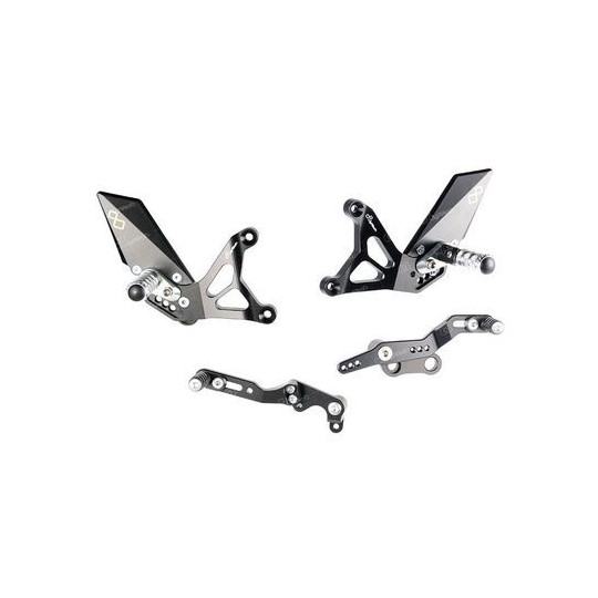 Commandes reculées Lightech MV Agusta B3 675-800 11-15 Reposes pieds repliables