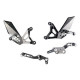 Commandes reculées Lightech MV Agusta B3 675-800 11-15 Reposes pieds repliables