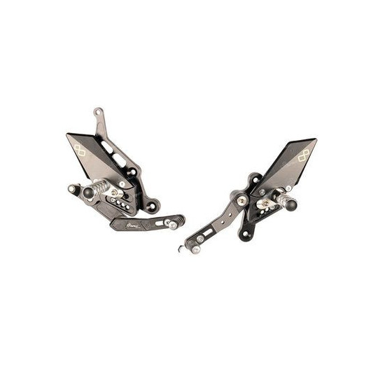 Commandes reculées reposes pieds fixes Lightech Yamaha MT07 et TRACER 14-20