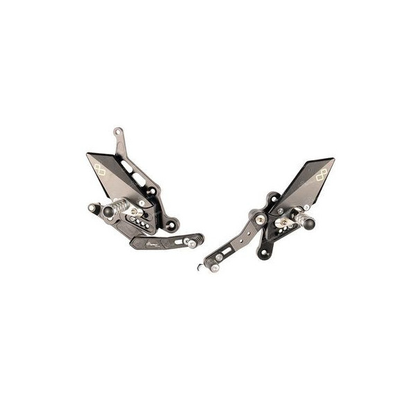 Commandes reculées reposes pieds fixes Lightech Yamaha MT07 et TRACER 14-20