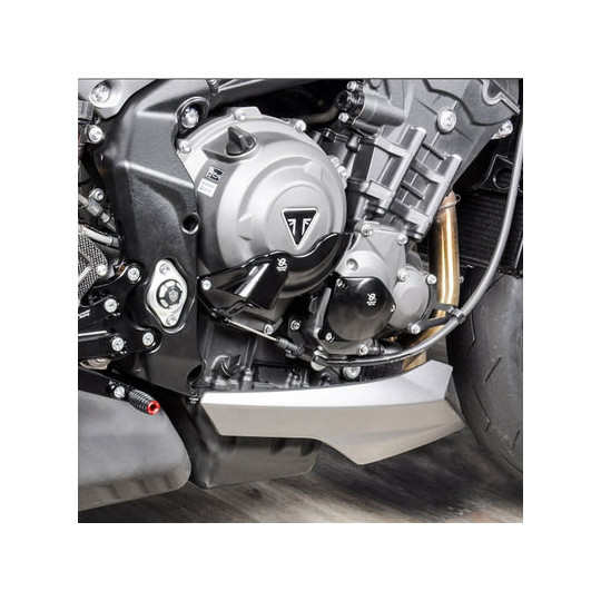 Protection moteur d'allumage alu taillée masse Bonamici Triumph Street Triple 765 S, R, RS 17-21