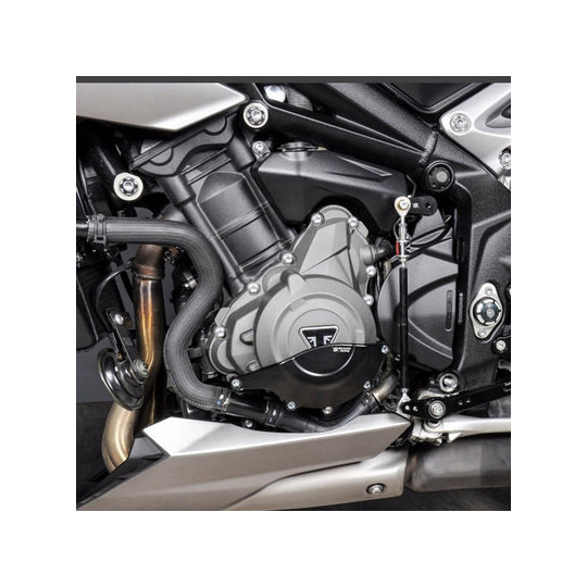 Protection d'alternateur moteur alu taillée masse Bonamici Triumph Street Triple 765 S, R, RS 17-21