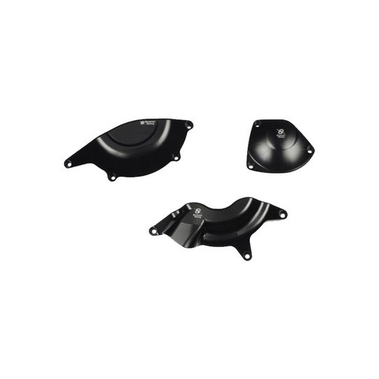 Protections moteur alu taillées masse Bonamici Triumph Street Triple 765 S, R, RS 17-21 Kit moteur 3 protections