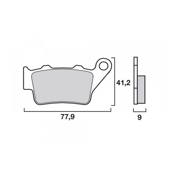 Plaquettes de frein arrière Brembo Triumph  Street Triple 765 R-RS-S 17-21 Type sinter