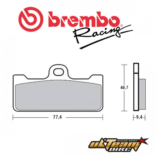 Plaquettes de frein avant Z04 Brembo pour étriers Brembo GP4 RR