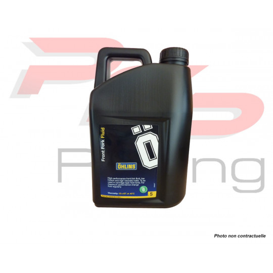 Huile de fourche et d'amortisseur Ohlins - Huile de fourche N°5 (route-piste) et amortisseur 19 cST à 40° - 4 litres