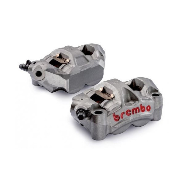 Pack Brembo 2 Etriers de frein avant M50 et M4 Radial Monobloc forgés - Entraxe 100mm M50- 4 Piston ø30 -Disc 32-34