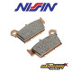 Plaquettes de frein arrière Nissin Kawasaki ZX10R, RR, ABS 04-10 - Type NS 