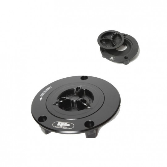 Bouchons de réservoir PP Tuning Yamaha R3 15-21 - quart de tour noir