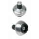 Embouts de guidon adaptables crash ball LSL - Pour guidon en alu ø int 14 mm Argent