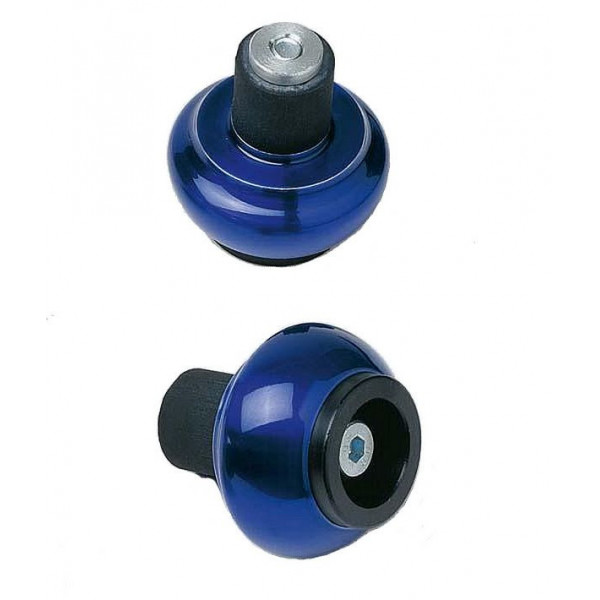 Embouts de guidon adaptables crash ball LSL - Pour guidon en alu ø int 14 mm Bleu