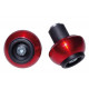 Embouts de guidon adaptables crash ball LSL - Pour guidon en alu ø int 14 mm Rouge