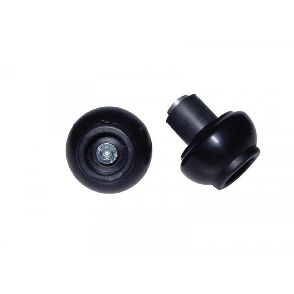 Embouts de guidon adaptables crash ball LSL - Pour guidon en acier ø int 18 mm Noir