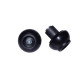 Embouts de guidon adaptables crash ball LSL - Pour guidon en acier ø int 18 mm Noir