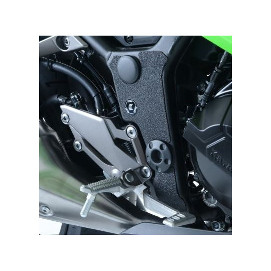 Protections autocollantes R&G de cadre et/ou bras oscillant ou platine talon...- Kawasaki NINJA 250 SL 16-17 en 3 pièces cadre