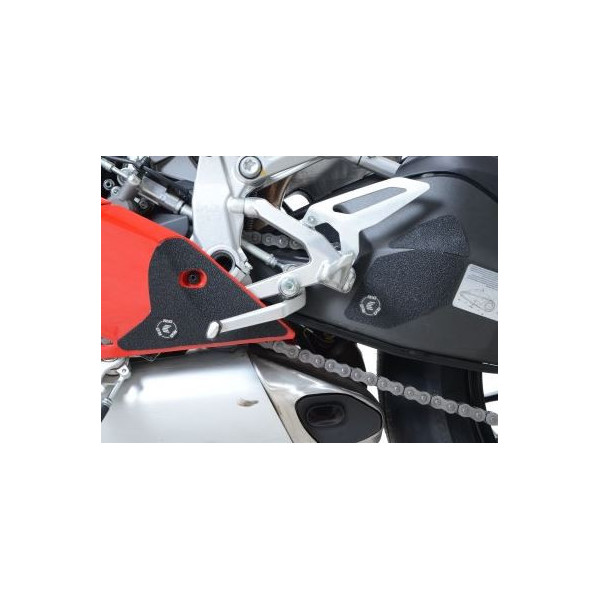Protections autocollantes R&G de cadre et/ou bras oscillant ou platine talon...- Ducati 1199 et 1299 -R-S PANIGALE 12-17 en 2 pi