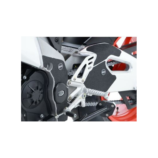 Protections autocollantes R&G de cadre et/ou bras oscillant ou platine talon...- Aprilia RSV4 -R-FACTORY-RF-RR 09-17 en 5 pièce