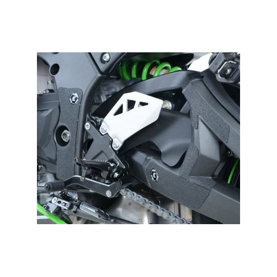 Protections autocollantes R&G de cadre et/ou bras oscillant ou platine talon...- Kawasaki ZX10R 11-17 en 4 pièces bras oscillan