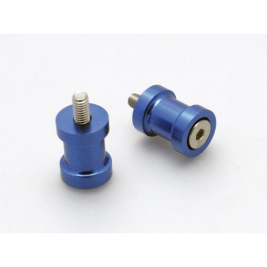 Pions de béquille ou diabolo R&G Racing Pions M6 - Bleu - tous modèles