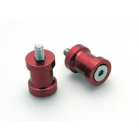 Pions de béquille ou diabolo R&G Racing Pions M6 - Rouge - tous modèles