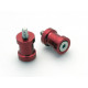 Pions de béquille ou diabolo R&G Racing Pions M6 - Rouge - tous modèles