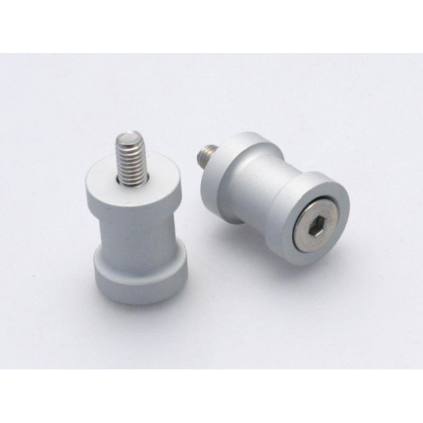 Pions de béquille ou diabolo R&G Racing Pions M6 - Argent - tous modèles