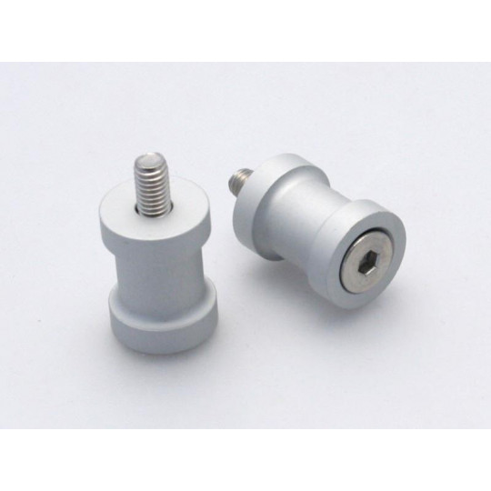 Pions de béquille ou diabolo R&G Racing Pions M8 - Argent - tous modèles