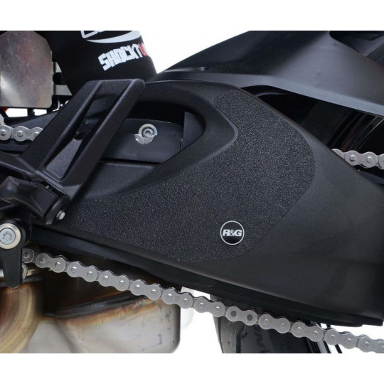 Protections autocollantes R&G de cadre et/ou bras oscillant ou platine talon...- KTM 1290 SUPERDUKE GT 16-17 en 1 pièce bras os