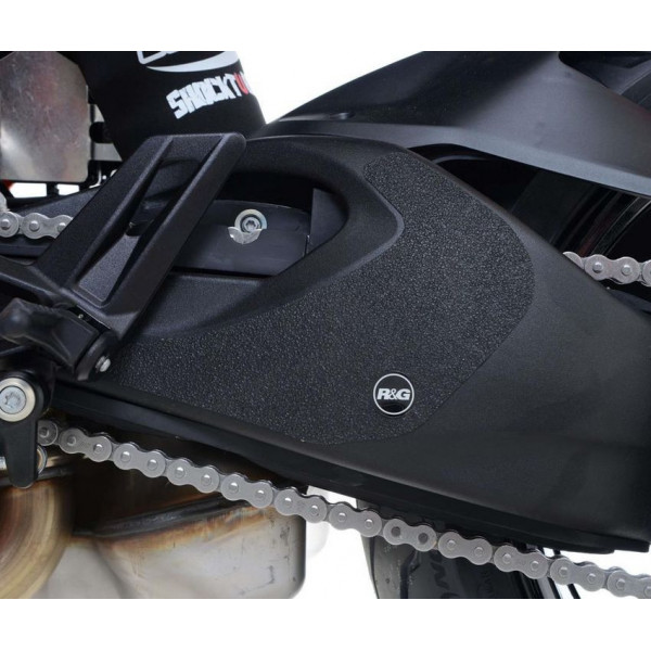 Protections autocollantes R&G de cadre et/ou bras oscillant ou platine talon...- KTM 1290 SUPERDUKE GT 16-17 en 1 pièce bras os