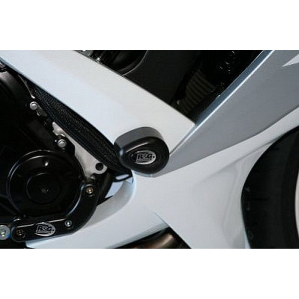 Kit tampon de protection de cadre R&G Racing Suzuki GSXR 600-750 06-10 (avec perçage carénage)