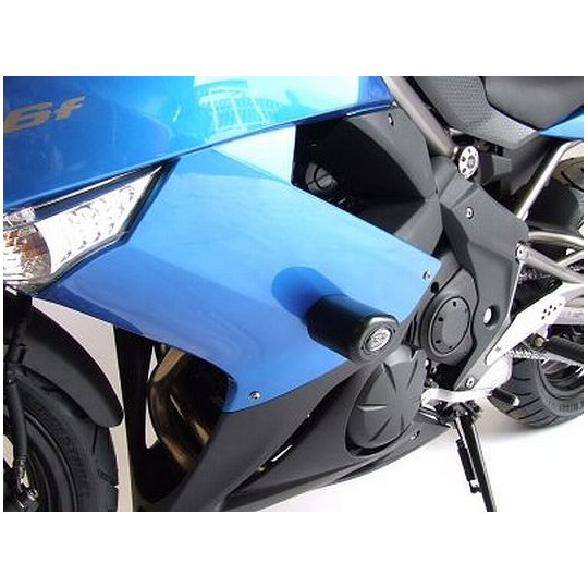 Kit tampon de protection de cadre R&G Racing Kawasaki ER6 F 09-11 (percer le carénage)