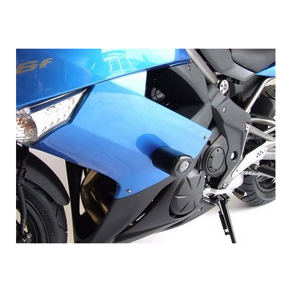 Kit tampon de protection de cadre R&G Racing Kawasaki ER6 F 09-11 (percer le carénage)