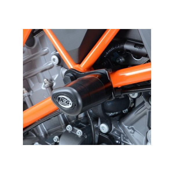 Kit tampon de protection de cadre R&G Racing KTM 1290 SUPERDUKE R 14-17 (avec platine)