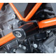Kit tampon de protection de cadre R&G Racing KTM 1290 SUPERDUKE R 14-17 (avec platine)