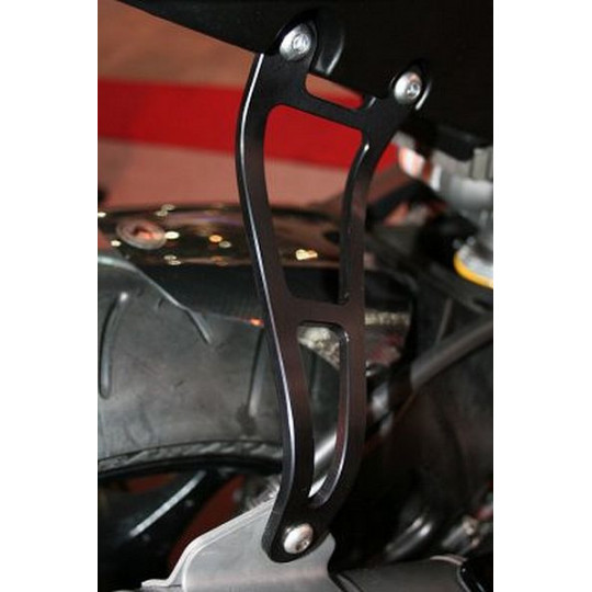Pattes de fixation de silencieux R&G Racing - Aprilia RSV 1000 et R 98-03 (noir) la paire