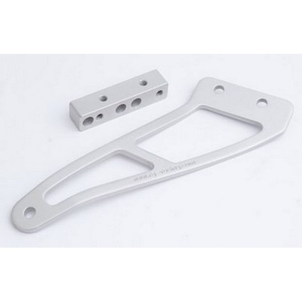 Pattes de fixation de silencieux R&G Racing - Yamaha R6 03-05 (argent)