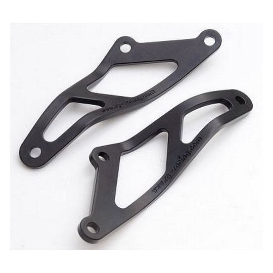 Pattes de fixation de silencieux R&G Racing - Yamaha R1 02-03 (noir)