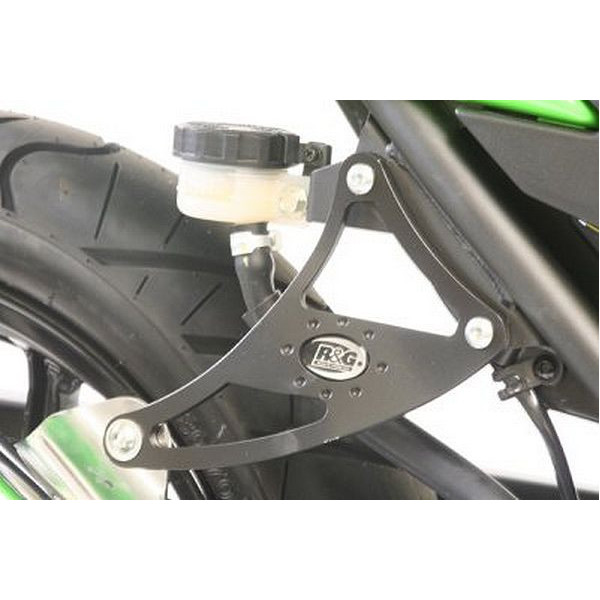 Pattes de fixation de silencieux R&G Racing - Kawasaki NINJA 250R 08-12 (noir)