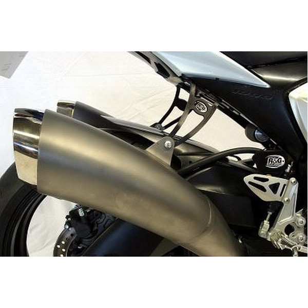 Pattes de fixation de silencieux R&G Racing - Suzuki GSXR 1000 09-11 (noir) la paire