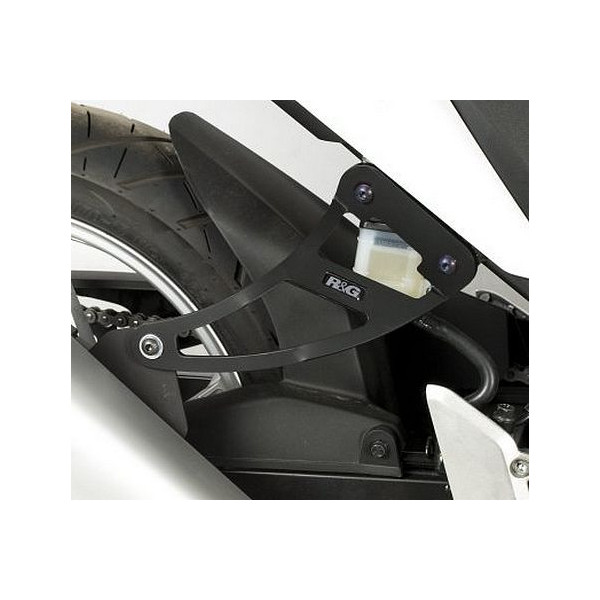 Pattes de fixation de silencieux R&G Racing - Honda CBR 250 R 11-14 (noir) avec obturateur