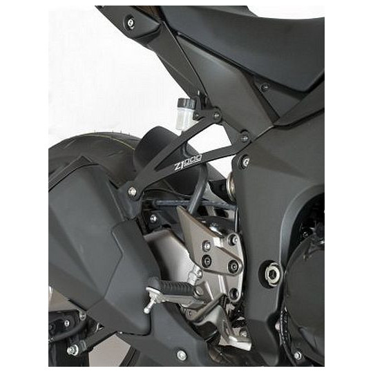 Pattes de fixation de silencieux R&G Racing - Kawasaki Z 1000 10-18 (noir) la pair